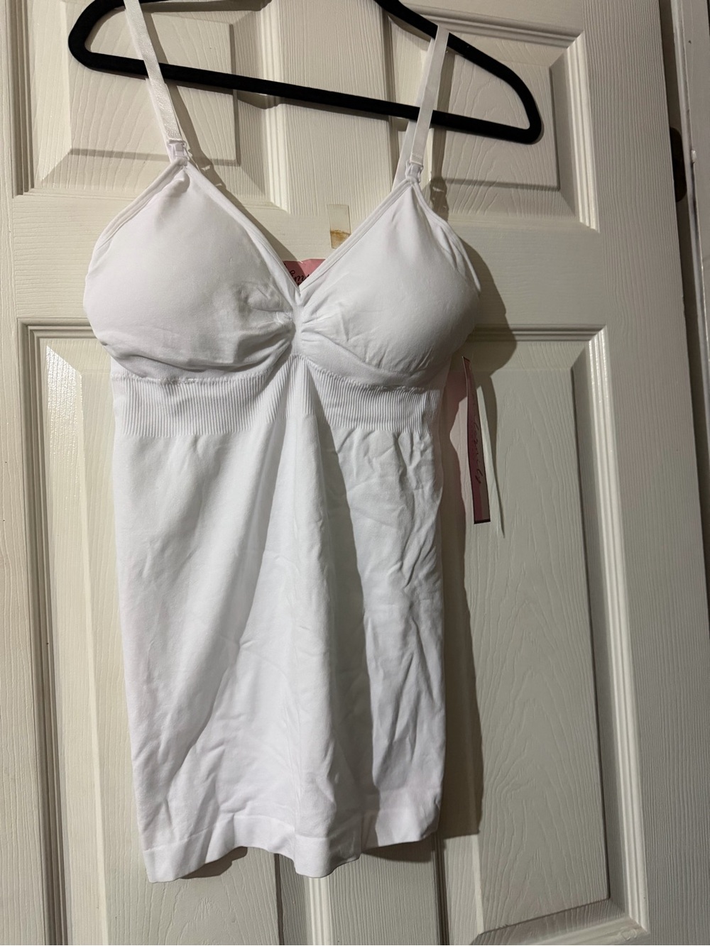 Impressions White Built-In Bra Cami